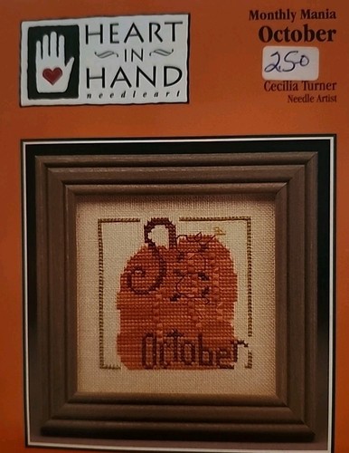 Heart In Hand October Cross Stitch Chart Design