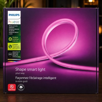 Philips Hue Outdoor 6.5 Foot Smart LED Light Strip - White & Color Ambiance