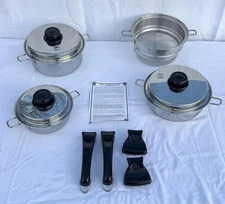 Saladmaster 316Ti Waterless Cookware Personal Set Stainless Steel