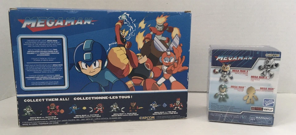 Two Mega Man Battle Damage Vinilos de Acción NUEVO Caja Ciega Sujetos Leales Sellados Foto 4 de 4