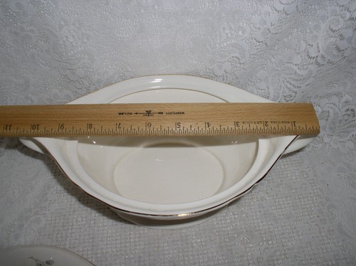Cazuela Edwin M. Knowles Rosa Flor Gris con Tapa - Imagen 5 de 7