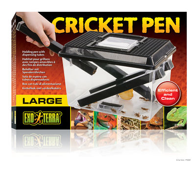 Cricket Pen - Faunabox für Futterinsekteninkl. Spenderröhrchen 30x20x20cm