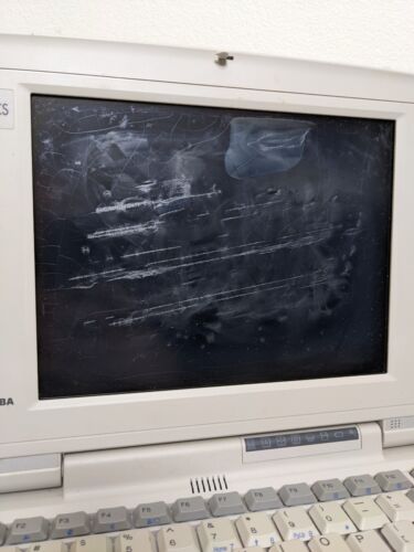 Toshiba T2400CS 1994 PA1155EA Rare Vintage Laptop As Is No Cords FOR PARTS ONLY - Picture 2 of 22