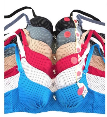  コパ　25 Lot 6 Lace Push Up BRAS Sexy 3 Hook Multi-Color Underwire B C Cup