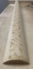 20 feet of 2-3/8" Wide Embossed Wood Moulding (5 pieces 48" long) AM-50