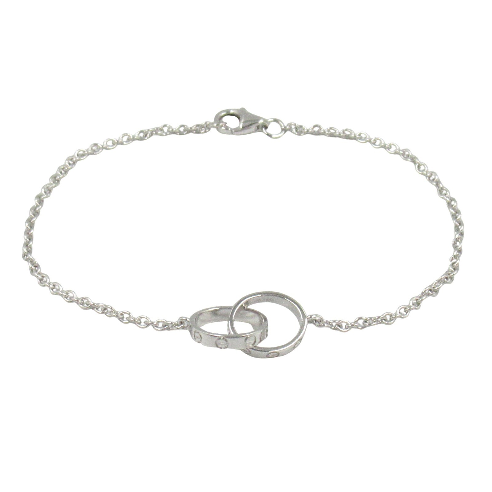 Cartier Baby Love Bracelet 18K White Gold Pre-Owned Womens Jewelry-image