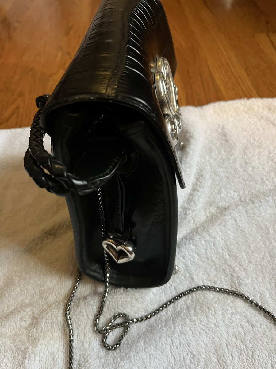 Rare Vintage Brighton Black Clawfeet Leather Handbag with  display picture 1