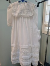 SARAH LOUISE CHRISTENING BAPTISM DRESS White Bonnet 3 Months new nwt