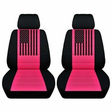 Front Bucket Seat Covers Fits Nissan Frontier Truck 98-04 American Flag Design