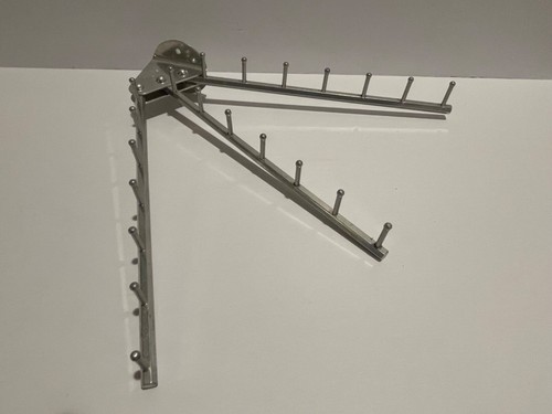 Vintage Swank Aluminum Three Arm Wall Mounted Hanger