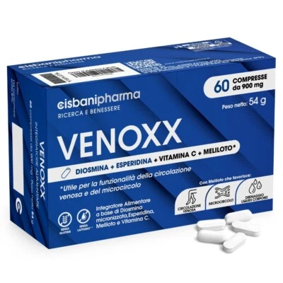 FARMAC CISBANI PHARMA Venoxx - Integratore a base di Diosmina, Esperidina e Meliloto