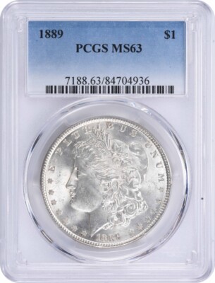 1889 Morgan Silver Dollar MS63 PCGS