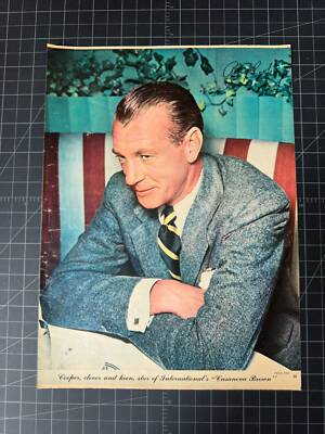 アート・デザイン・音楽 GARY COOPER Vintage 1940s Gary Cooper Portrait | eBay