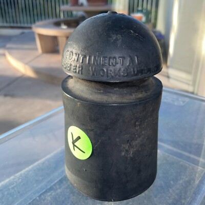 Vintage Antique Continental Rubber Works R-4 Telegraph Insulator USA #K