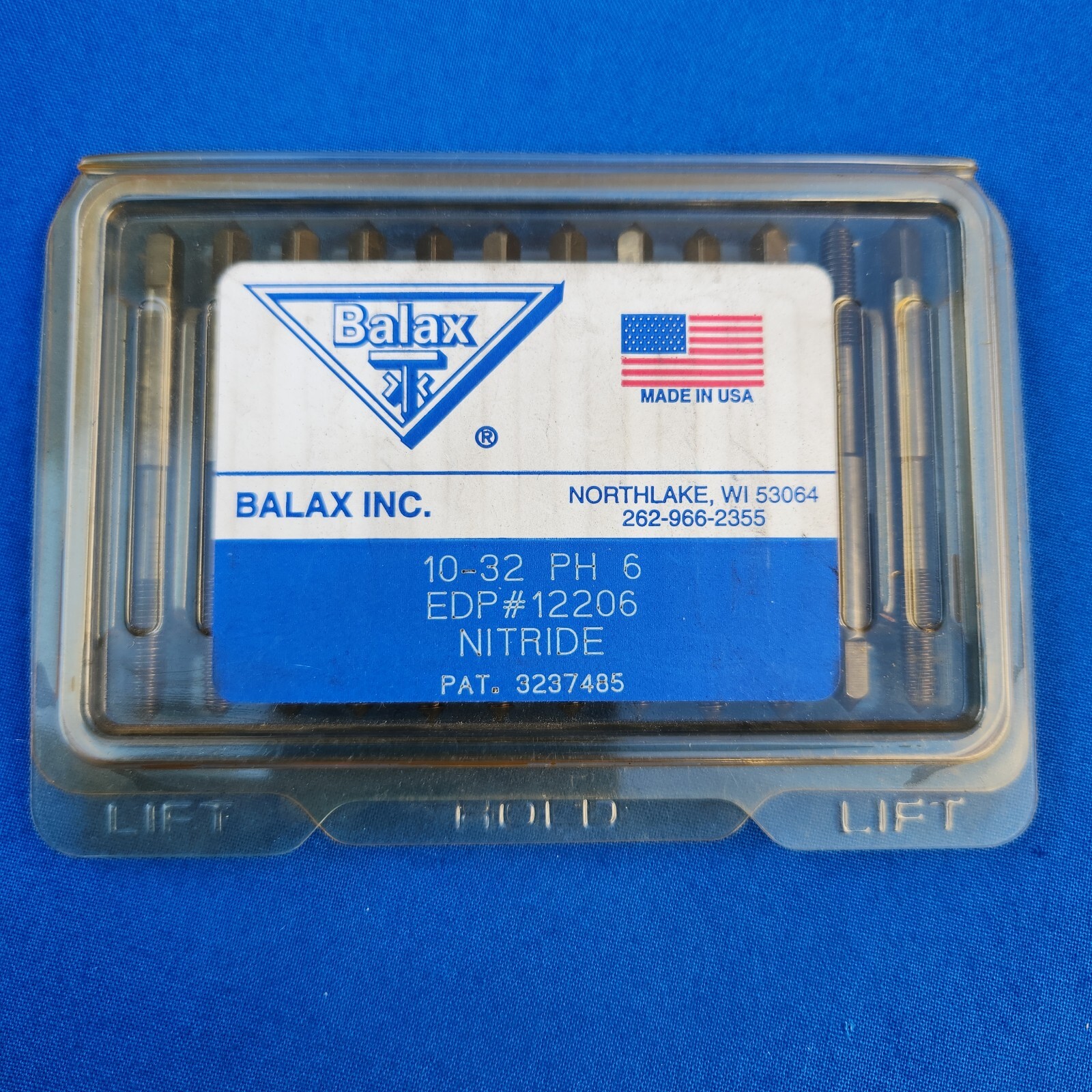 Lot of 12ea. BALAX #10-32 PH 6 BXP Plug Chamfer "Thredfloer" Taps
