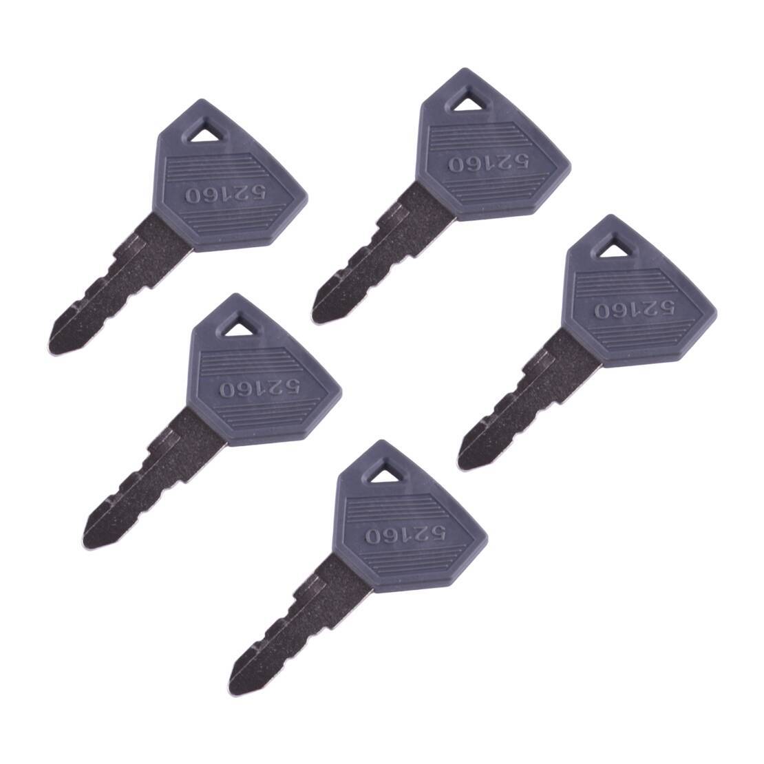 5pcs Ignition Key Fit For Yanmar John Deere Excavator Grader Dozer