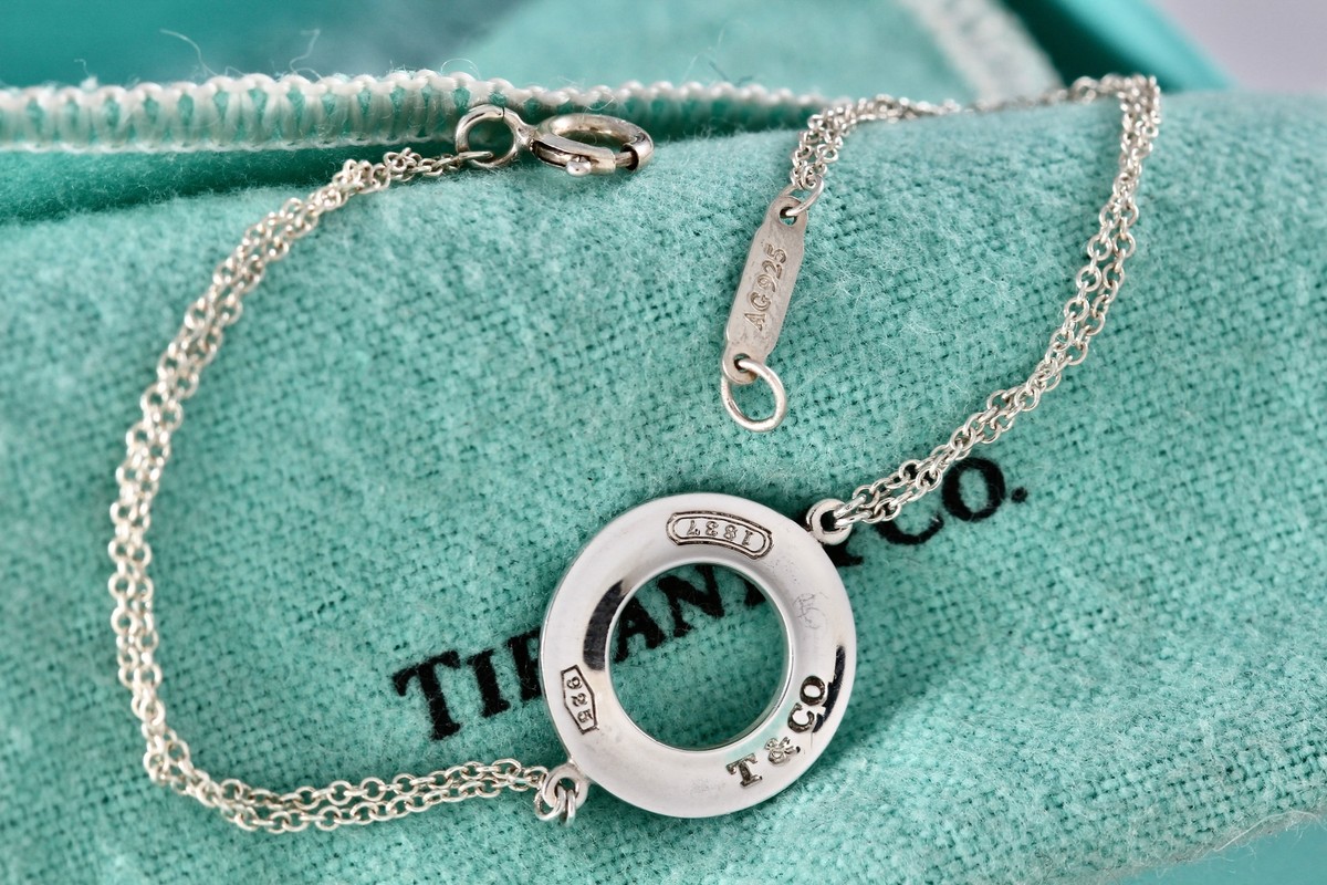 Tiffany & Co. 1837 Silver Donut Circle Double Chain 6.25 Tiffany & Co. 1837 Silver Donut Circle Double Chain 6.25