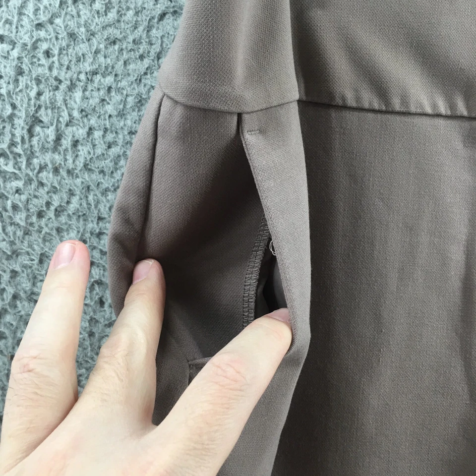 Ann Taylor изогнутый платье брюки женщин 12 коричневый высоты молнии мухи тянуть на повседневный - Изображение 4 из 4