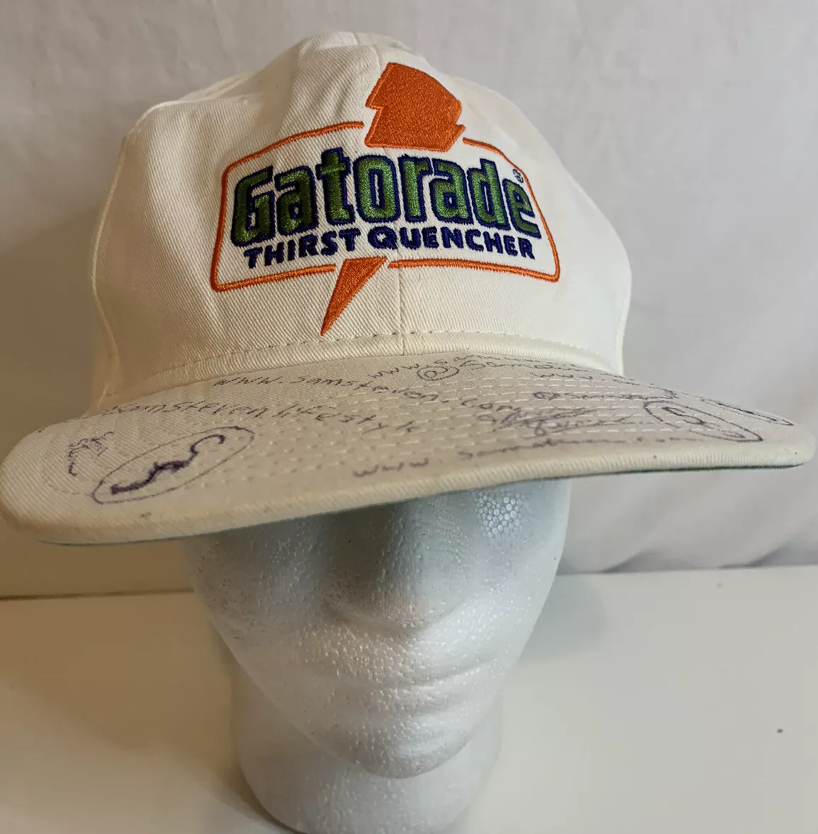 Air Jordan Gatorade White Vintage Jumpman Hat Snapback Cap Cotton