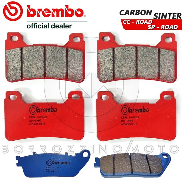BremsbeläGe Bremse Brembo Vorne + Hinten 07HO13CC FüR Honda CB 1000 R 2009-image