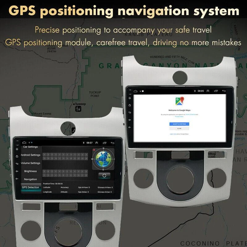 Fit For Kia Forte 2008-2012 9" Android 10.1 Car Stereo Radio GPS Navi Carplay - Image 3 of 4