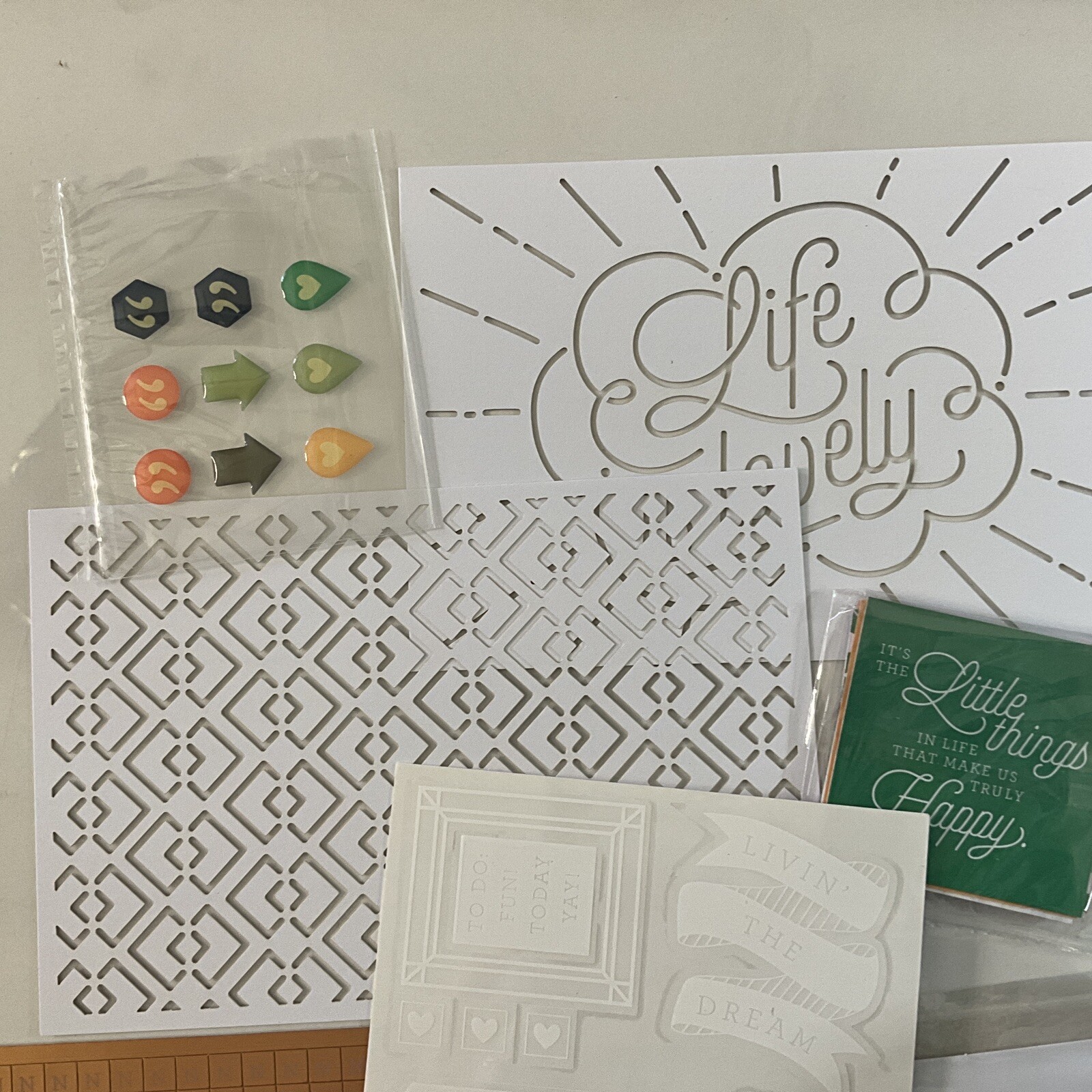 Project Life Card Kit Stampin Up GOOD VIBES Accessory 4x6 Missing 6 stickers