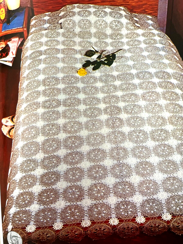 Magic Crochet Volume 1 Patterns Magazine 1980's Doilies Bedspreads Coaster RARE - Picture 22 of 24