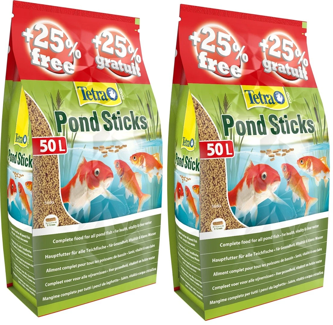 Tetra Pond Goldfish Mix – Mélange Complet de Sticks, Flocons