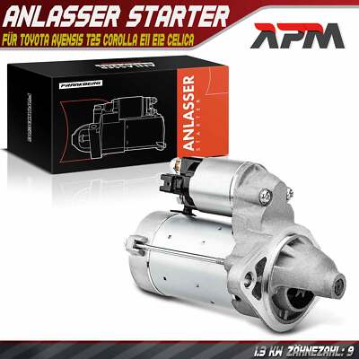 Anlasser Starter 1,6 KW 9 Zähnez. für Toyota Avensis T25 Corolla E11 E12 Celica