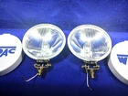 CLASSIC CAR CHROME  WIPAC 5.5" SPOT LIGHT / DRIVING LAMPS WITH COVERS S6007