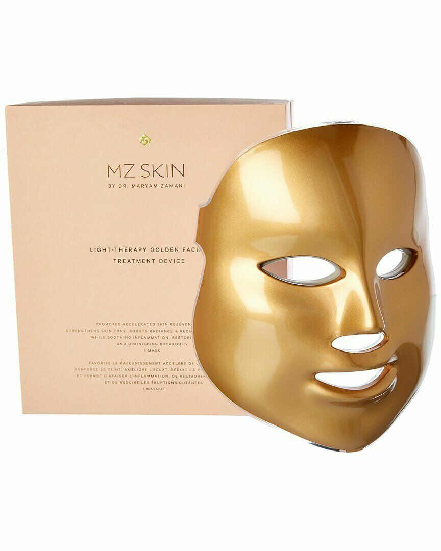 New MZ Skin LED Light Therapy Golden Facial Treatment Device Home