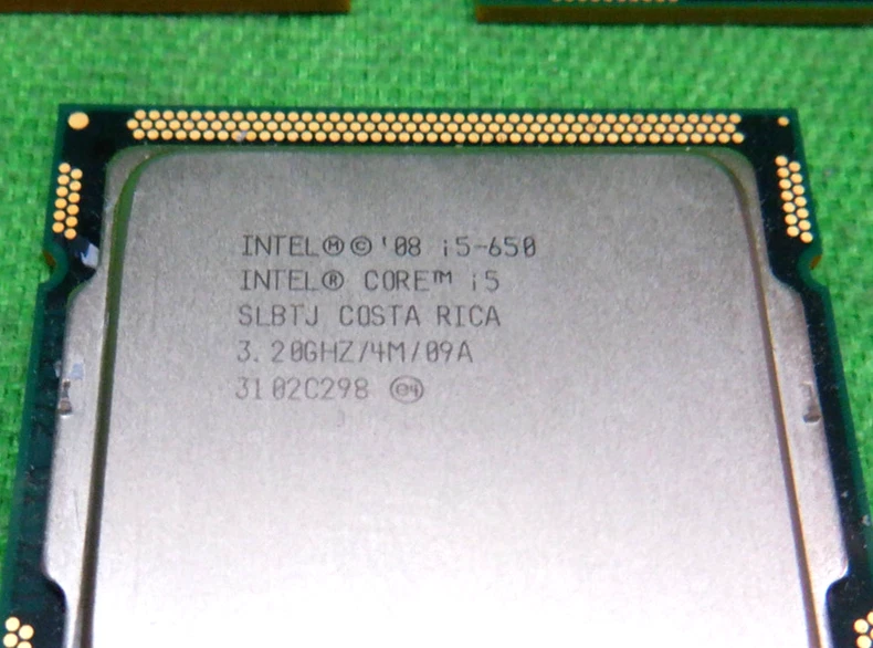 LOTE DE 5 procesadores Intel Core i5-650 de doble núcleo de 3,2 GHz Foto 2 de 3