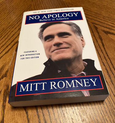 Mitt Romney Senator/Gov 2012 President Candidate Signed  No Apology Paperback