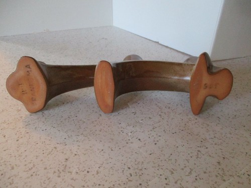 FRANKOMA POTTERY 3 TAPER CANDLE HOLDER, DESERT BROWN, #306, MID CENTURY MODERN - Picture 3 of 8