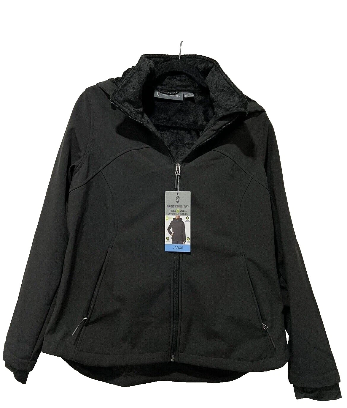 Tamaño Regular Negro Free Country abrigos, chaquetas y chalecos para Mujeres