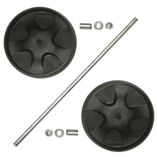 Rubbermaid FG6173L90000 Wheels & Axle for 1805985, 1861430, 2646, 6173 Carts