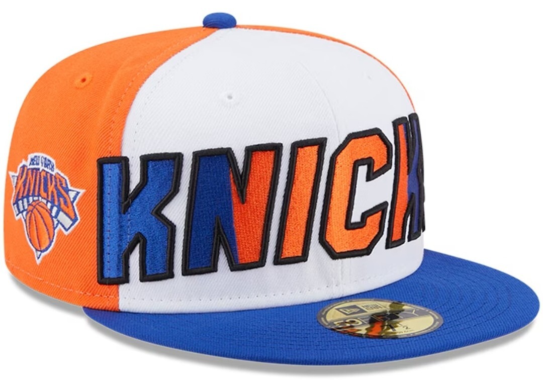 NEW YORK KNICKS 59FIFTY キャップ 7 3/8 New York Knicks New Era 59Fifty 7 3/8 Back Half Fitted Hat