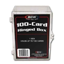 BCW 100- Card Hinged Box Holder (1 Box)
