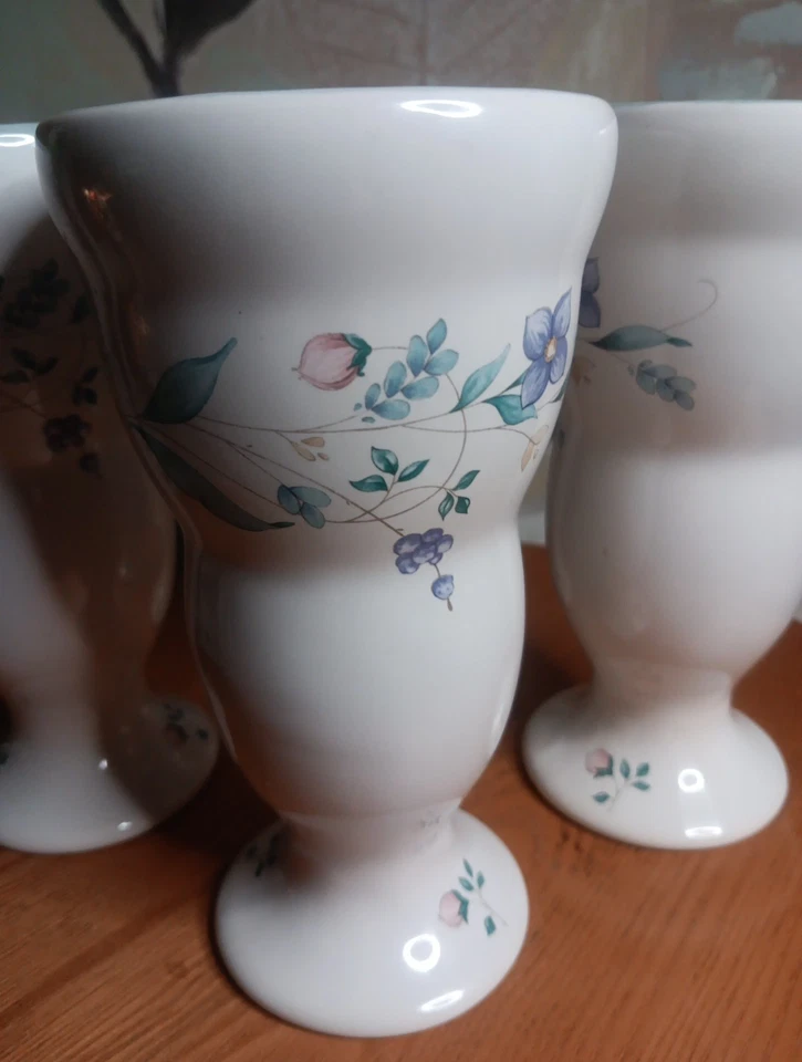 Vintage Retired Pfaltzgraff Stoneware (April) Ice Cream Parfait Desert  Cup - Image 3 of 4