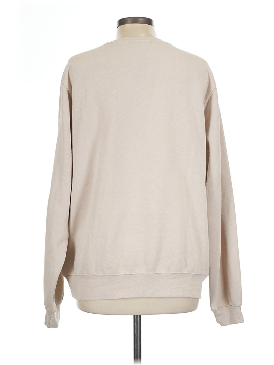 Pacific & Co. Women Ivory Sweatshirt L View 2