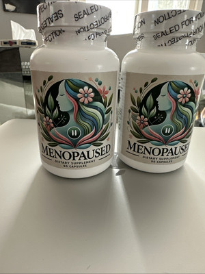 (2) Menopaused Complete Multi-Symptom Menopause Supplements for Women  90 Each!