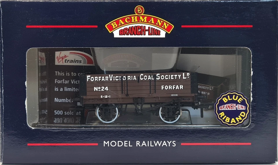 Bachmann 37-050Z 5 Plank Open Wagon Forfar Victoria Coal Society Ltd Model Rail