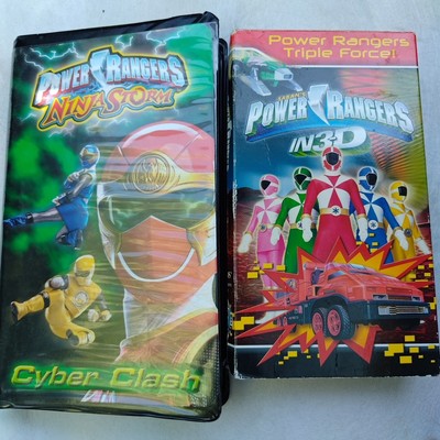 Power Rangers In 3d & Power Rangers Ninja Storm Cyber Clash - Lot Of 2 Vhs