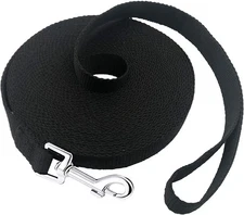 Long Dog Leash Black Obedience Recall Training Lead