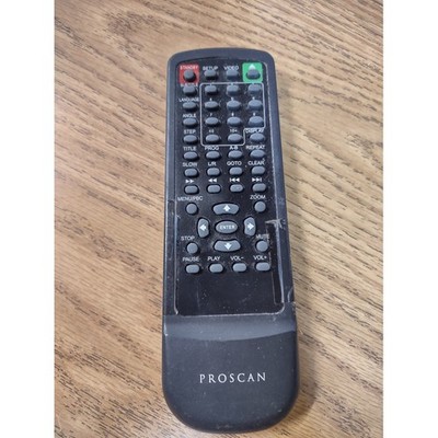 Proscan DVD Player Remote Control Black Replacement Unit