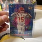 2025 Topps Finest Patrick Mahomes II Uncommon Blue Geometric Refractor /75