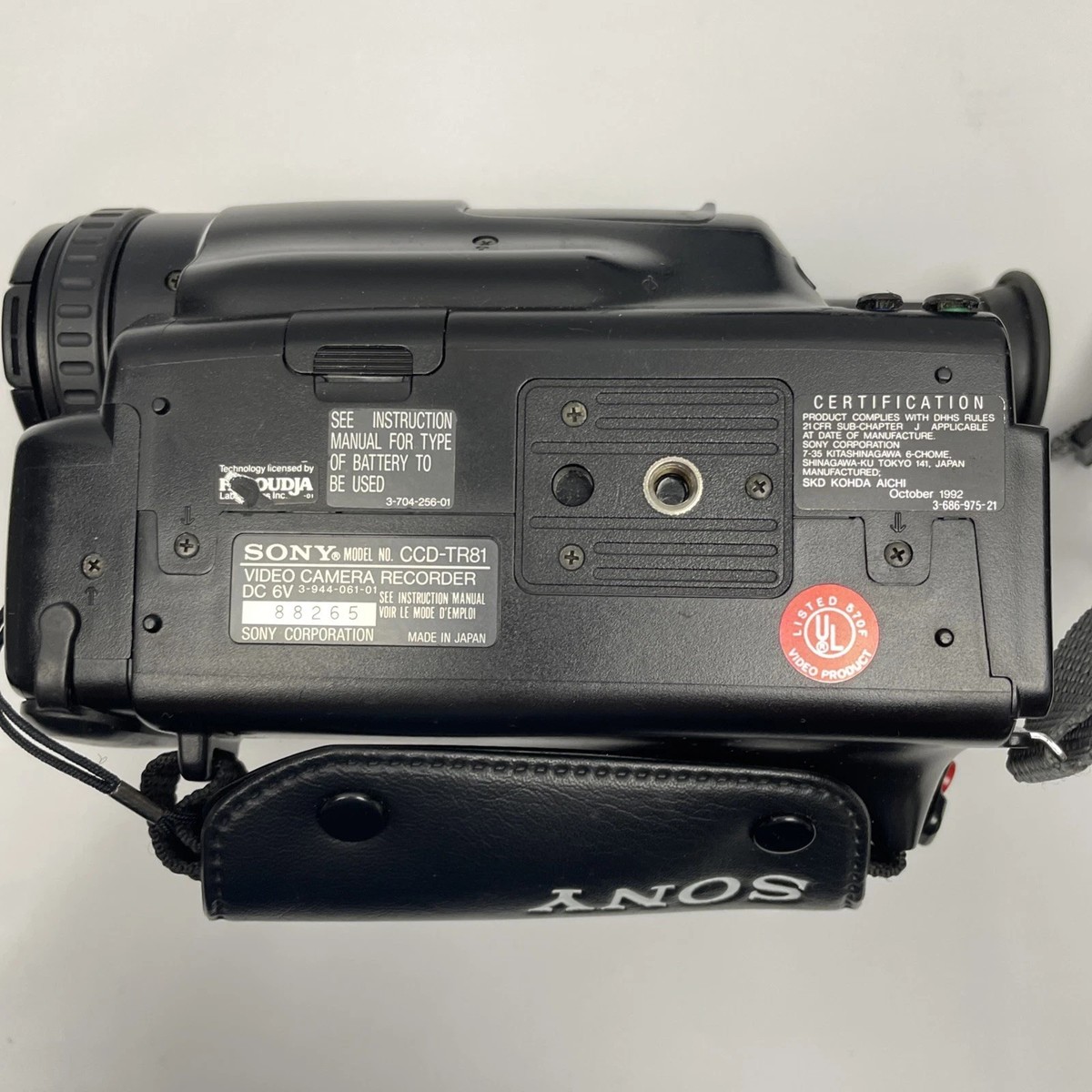 Sony CCD-TR60E Videokamera Handycam Camcorder Recorder Rarität Nachlass Sony CCD-TR60E Videokamera Handycam Camcorder Recorder Rarität Nachlass