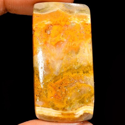100% Natural Bumble Bee Jasper Radiant Cabochon Gemstone 42 Ct 41X20X4mm EE54270
