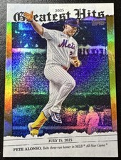 2026 Topps Pete Alonso #GH-28 2025 Greatest Hits Gold Foil 38/50 Mets
