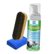 Car Interior Foam Cleaner Kit 5oz, Deep Clean, Brush Towel Included green